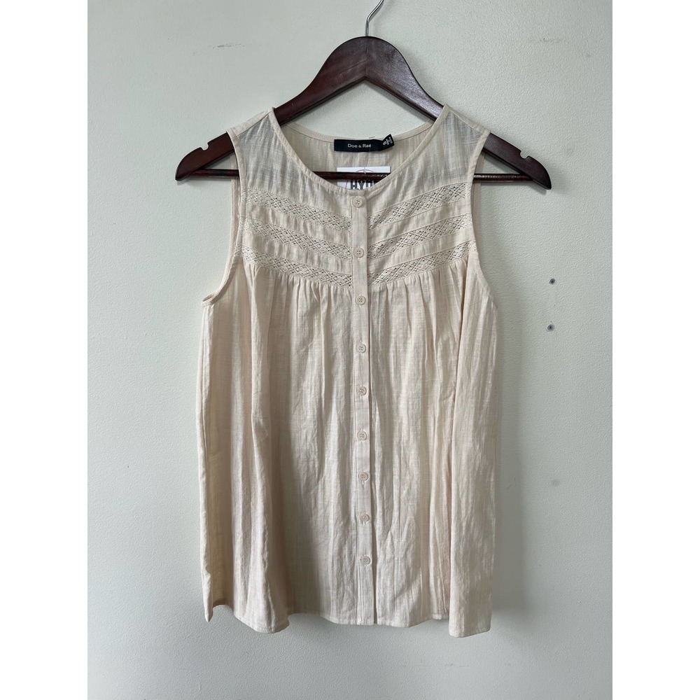 Front Lace Blouse - Doe and Rae - Size Large - Picture 5 of 7